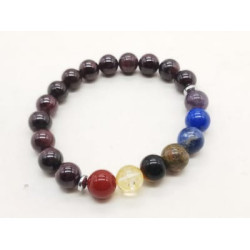 Natural Aquamarine 7 Chakra Bracelet