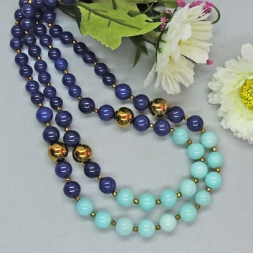 Natural Blue Quartz Necklace