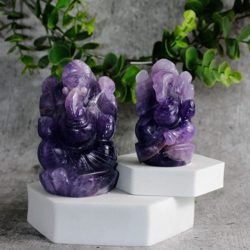 Amethyst Stone Ganesha