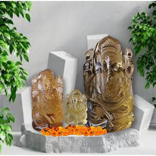 Premium Citrine Lord Ganesha