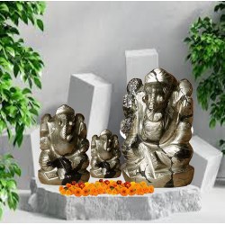 Pyrite Stone Ganesha Murti1