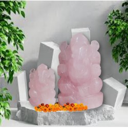 Rose-Quartz-Stone-Ganesha